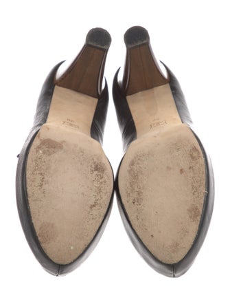 Tibi Leather T-Strap Pumps