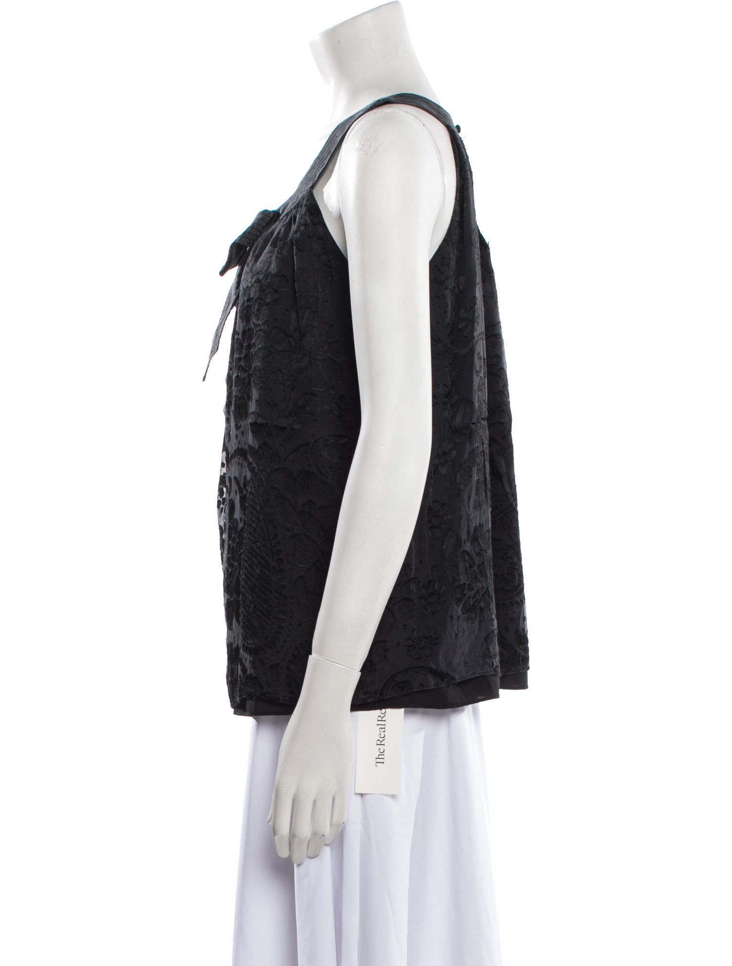 Tibi Scoop Neck Sleeveless Top