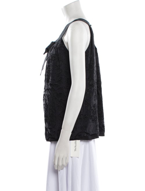 Tibi Scoop Neck Sleeveless Top