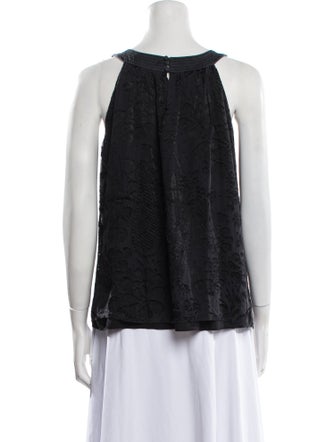 Tibi Scoop Neck Sleeveless Top