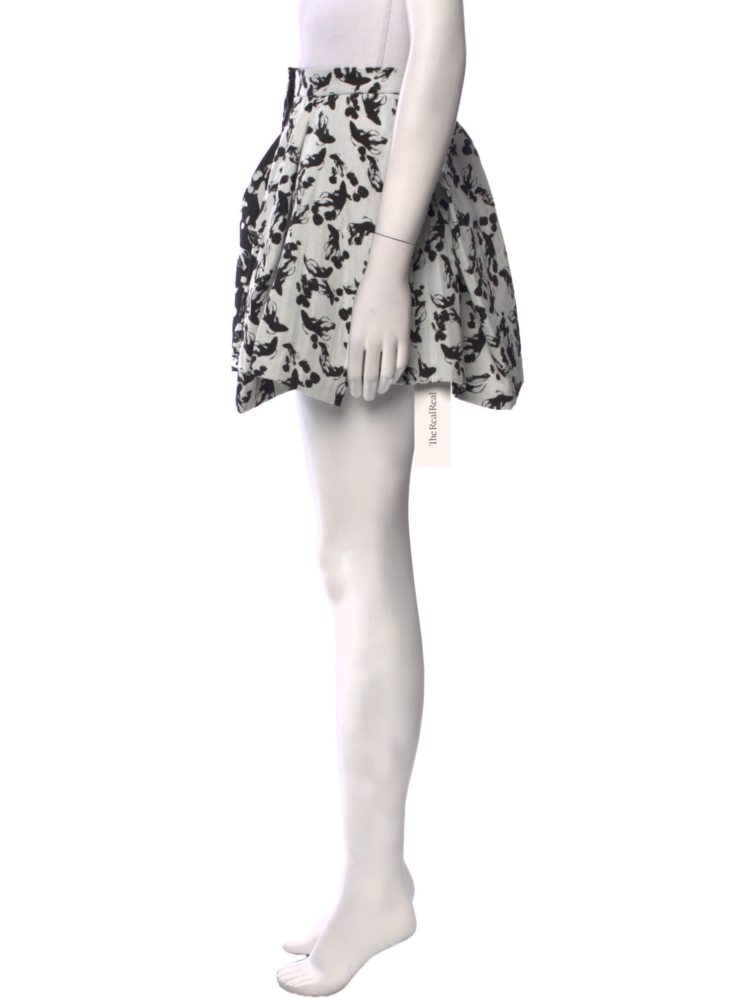 Tibi Floral Print Mini Shorts