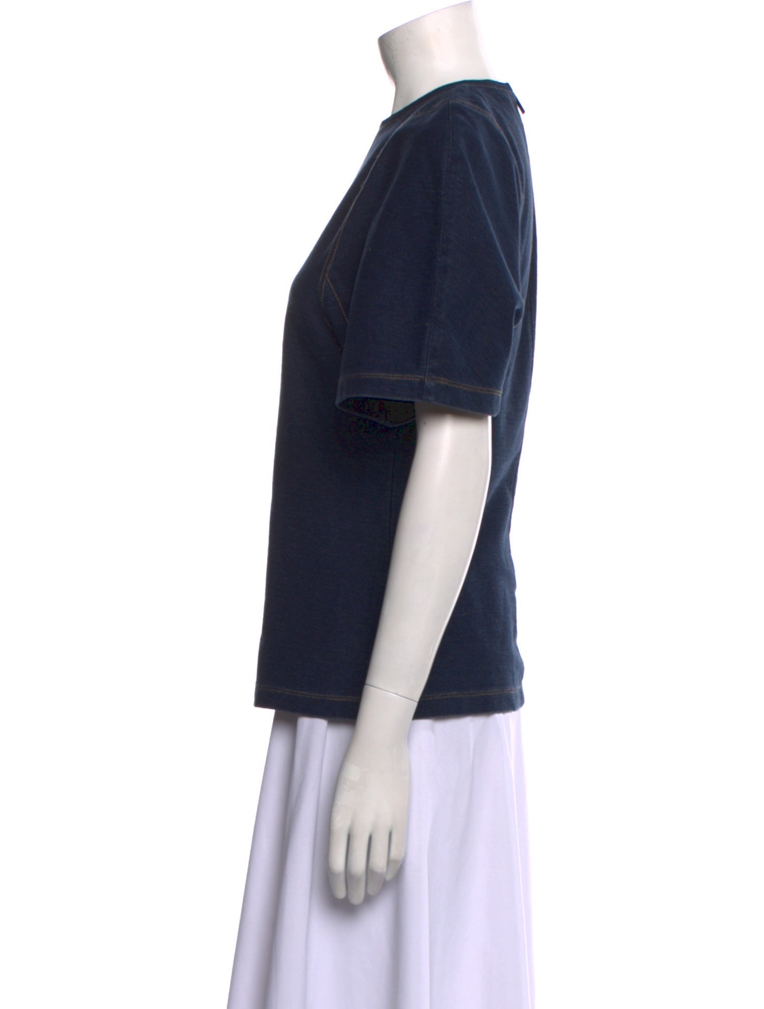 Tibi Crew Neck Short Sleeve T-Shirt