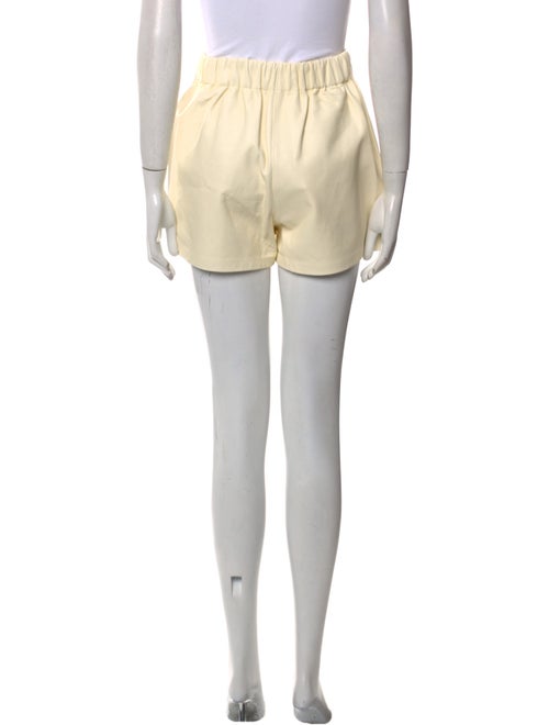 Tibi Leather Mini Shorts