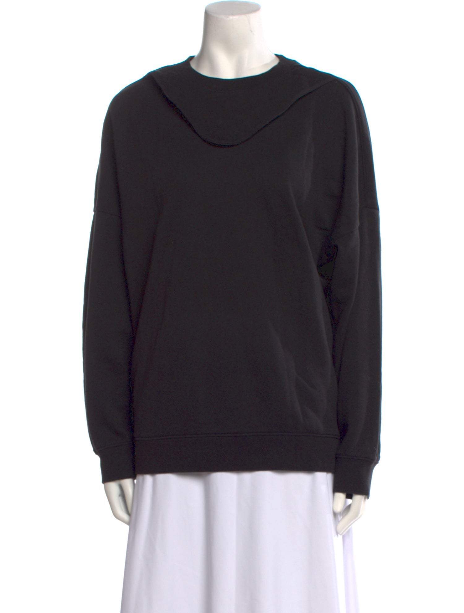 Tibi Crew Neck Long Sleeve Sweatshirt