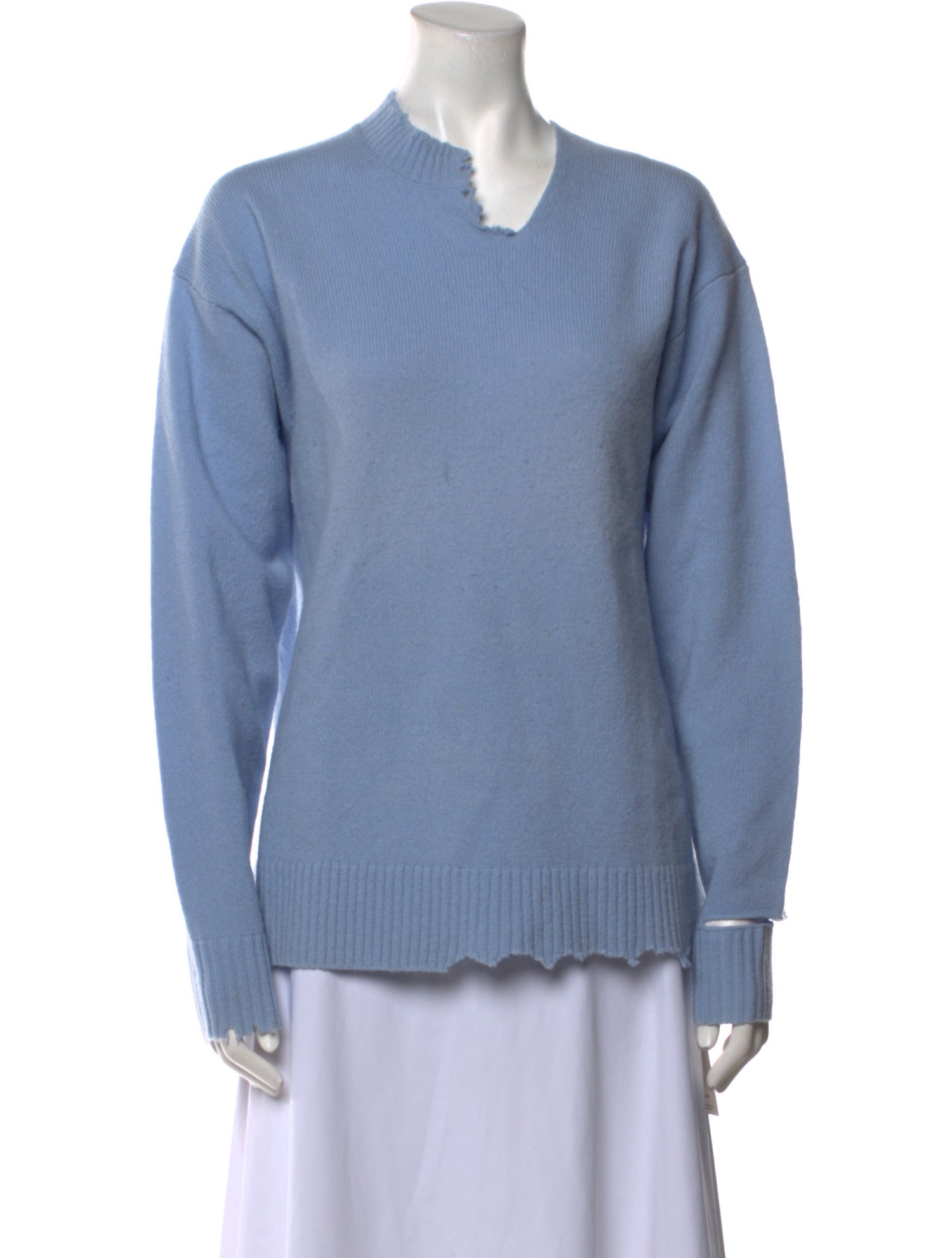 Tibi Lambswool V-Neck Sweater