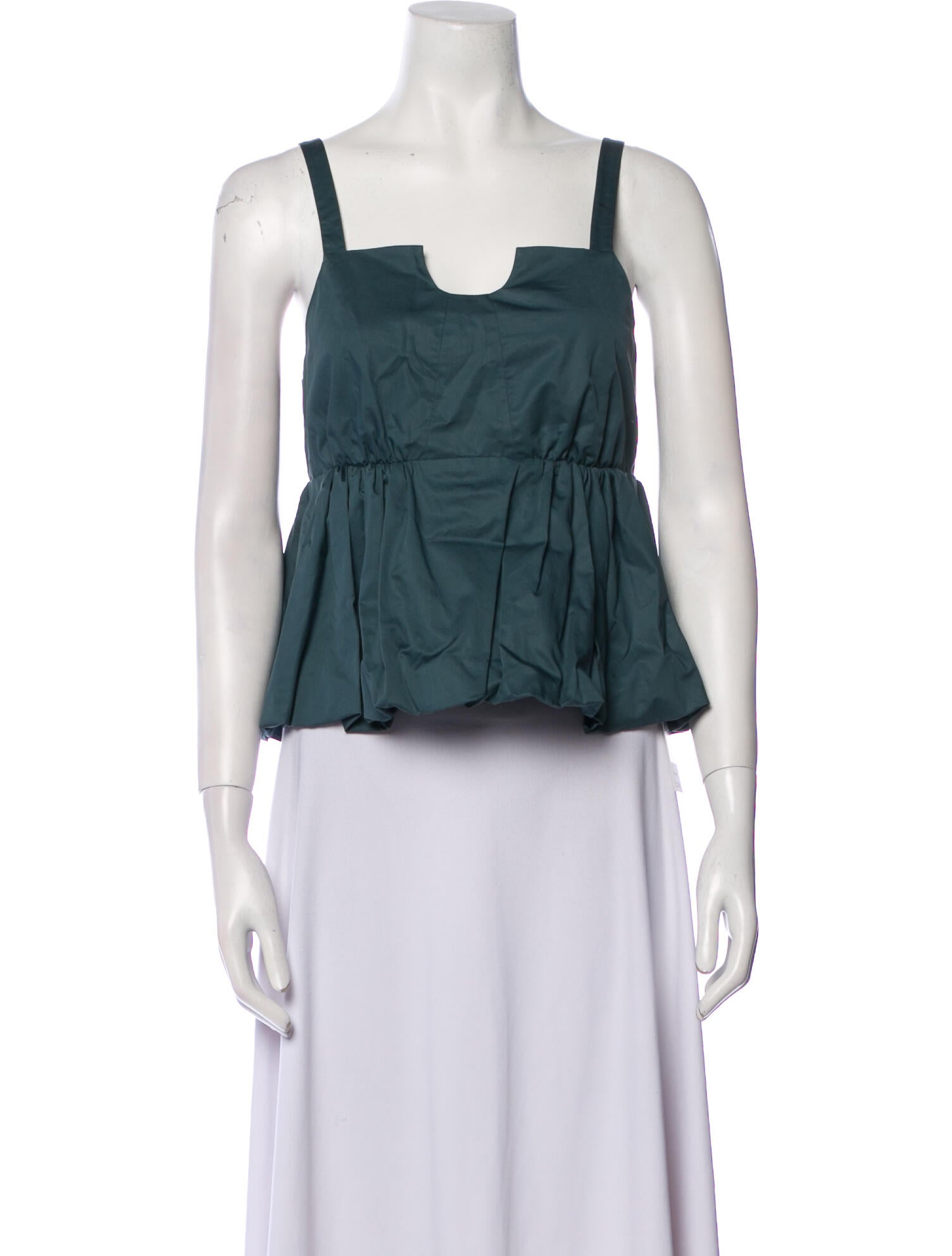 Tibi Square Neckline Sleeveless Crop Top w/ Tags