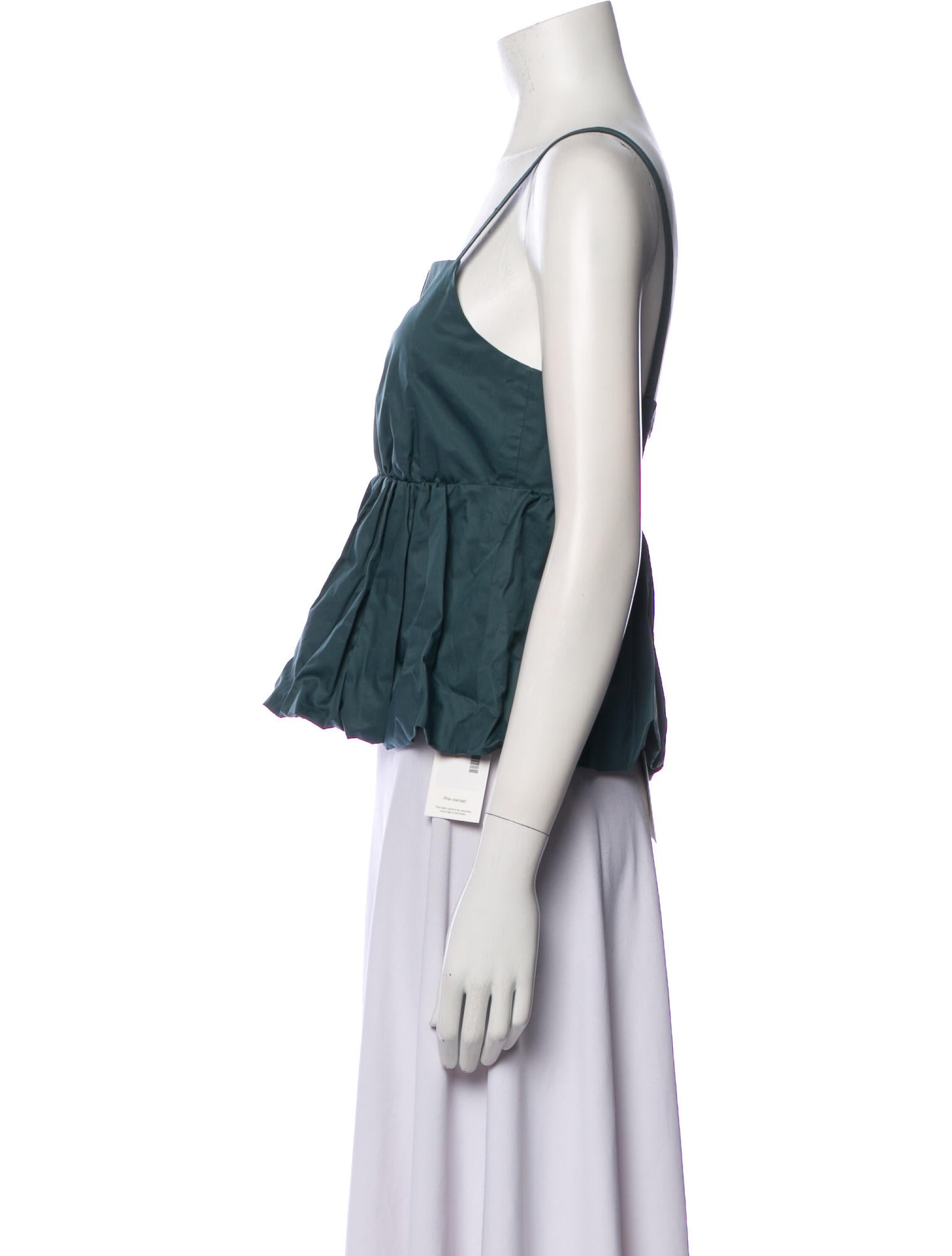 Tibi Square Neckline Sleeveless Crop Top w/ Tags