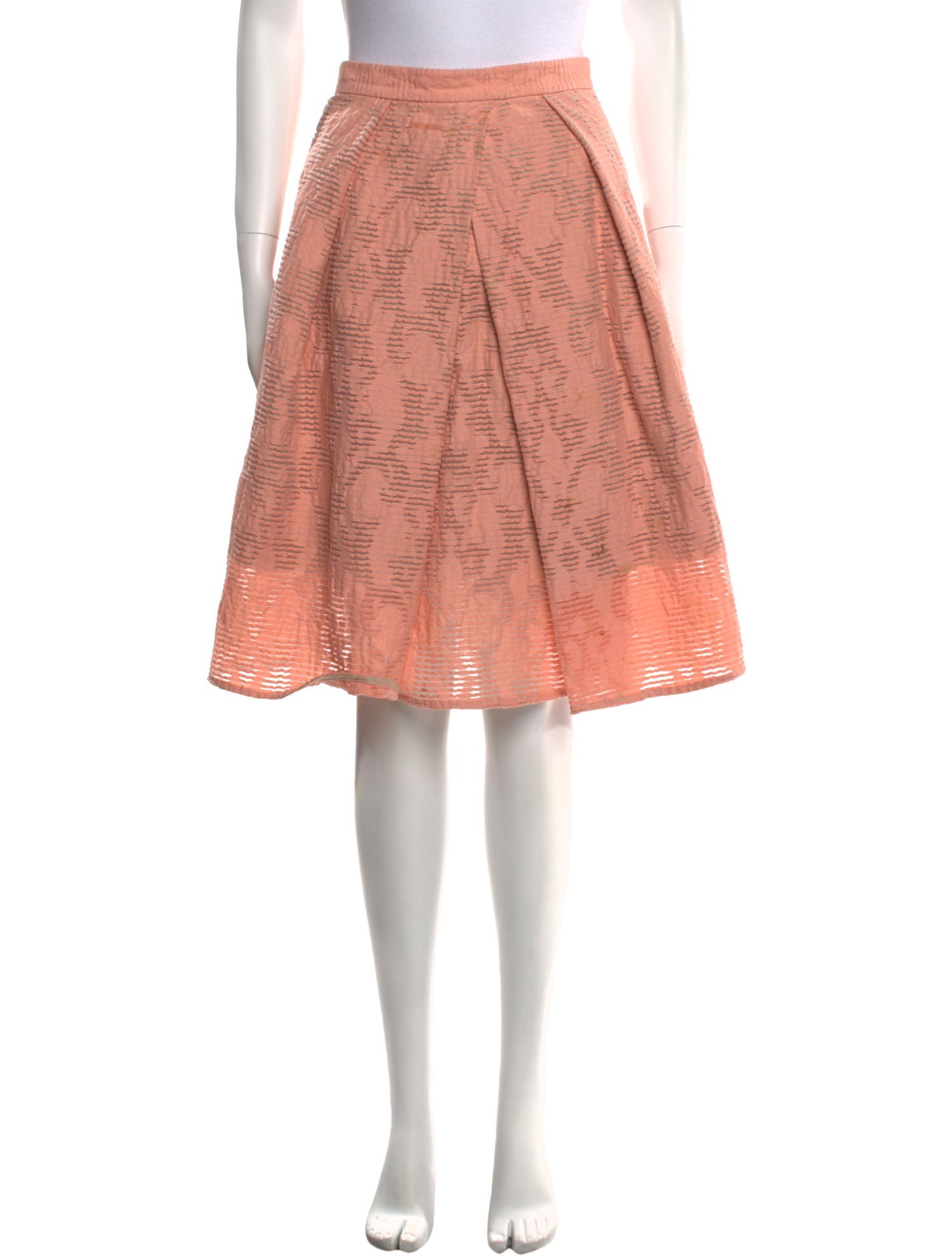 Tibi Patterned Knee-Length Skirt