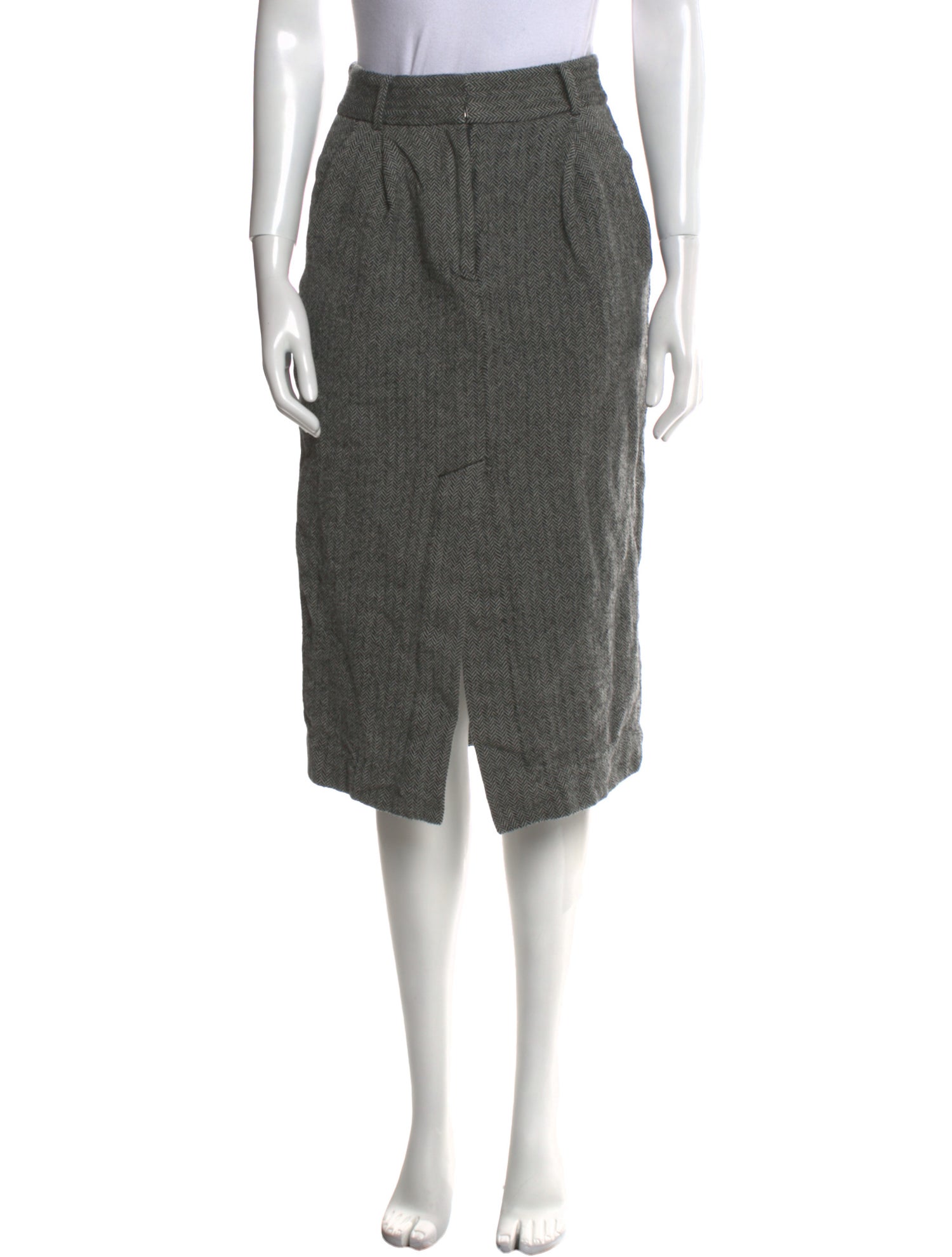 Tibi Virgin Wool Knee-Length Skirt