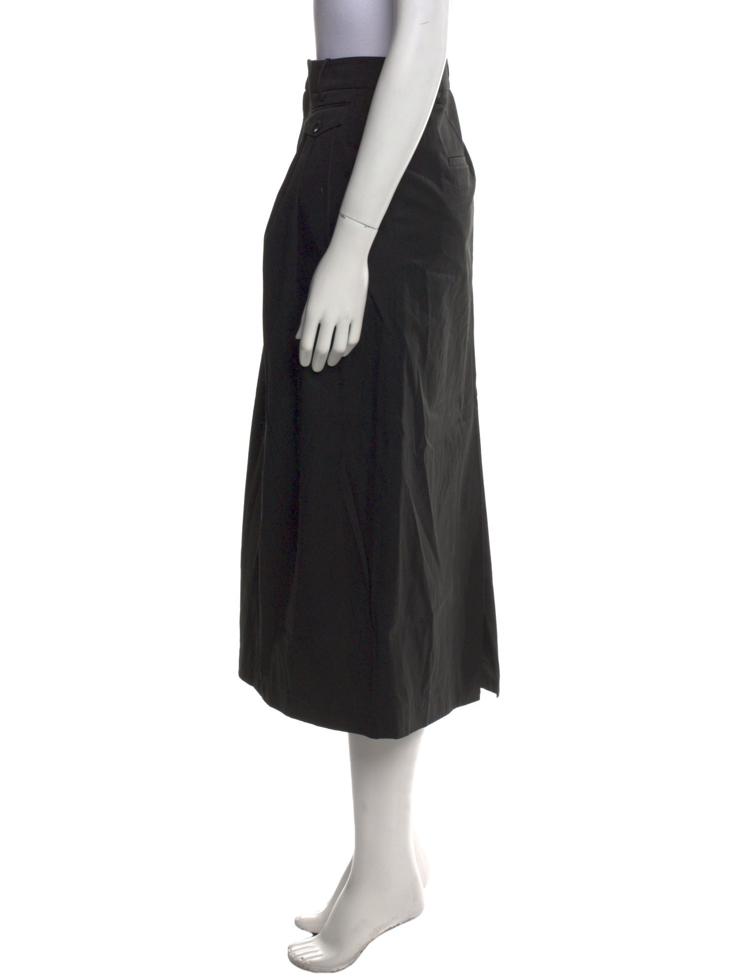 Tibi Pleated Accents Midi Length Skirt