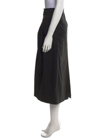 Tibi Pleated Accents Midi Length Skirt