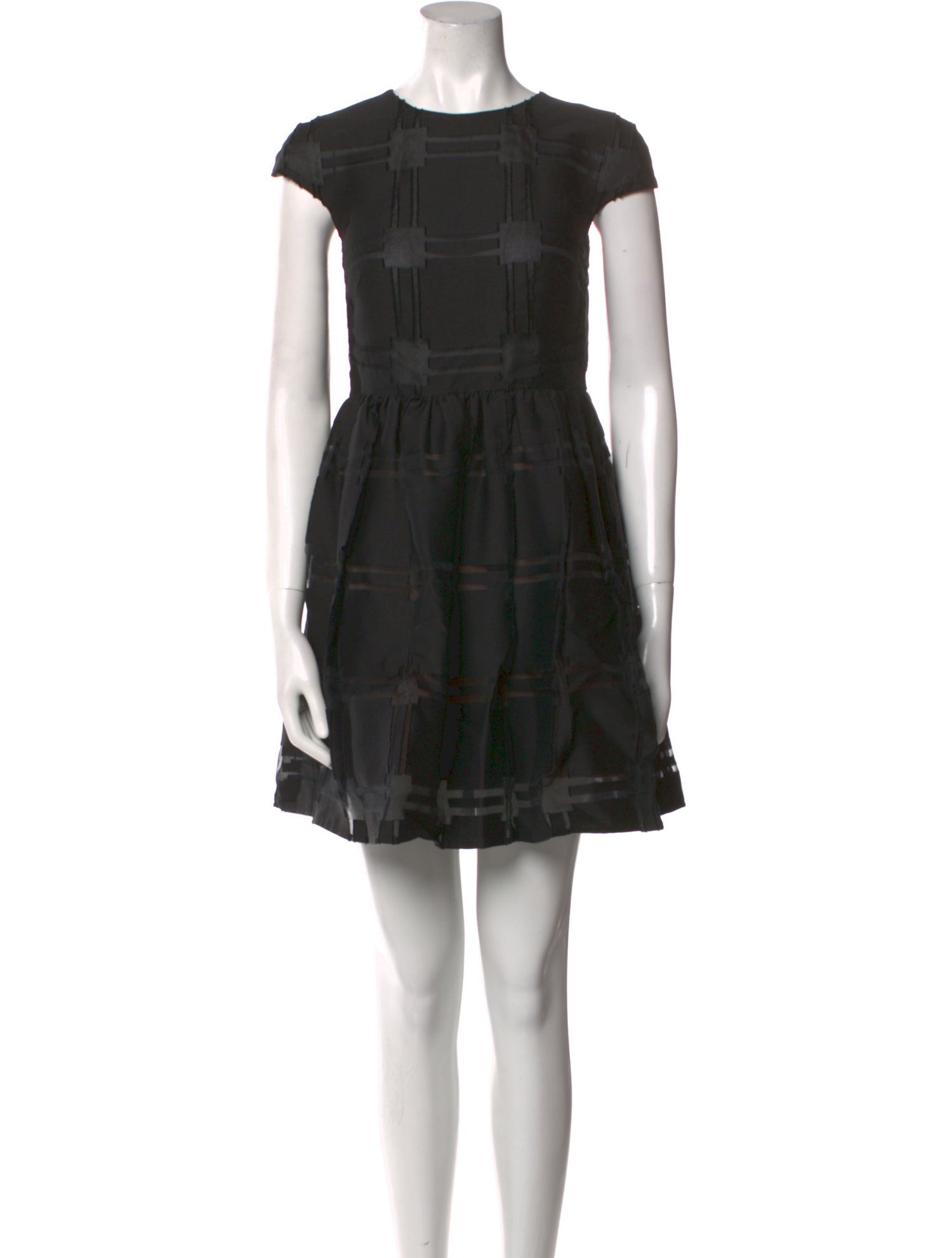 Tibi Crew Neck Mini Dress