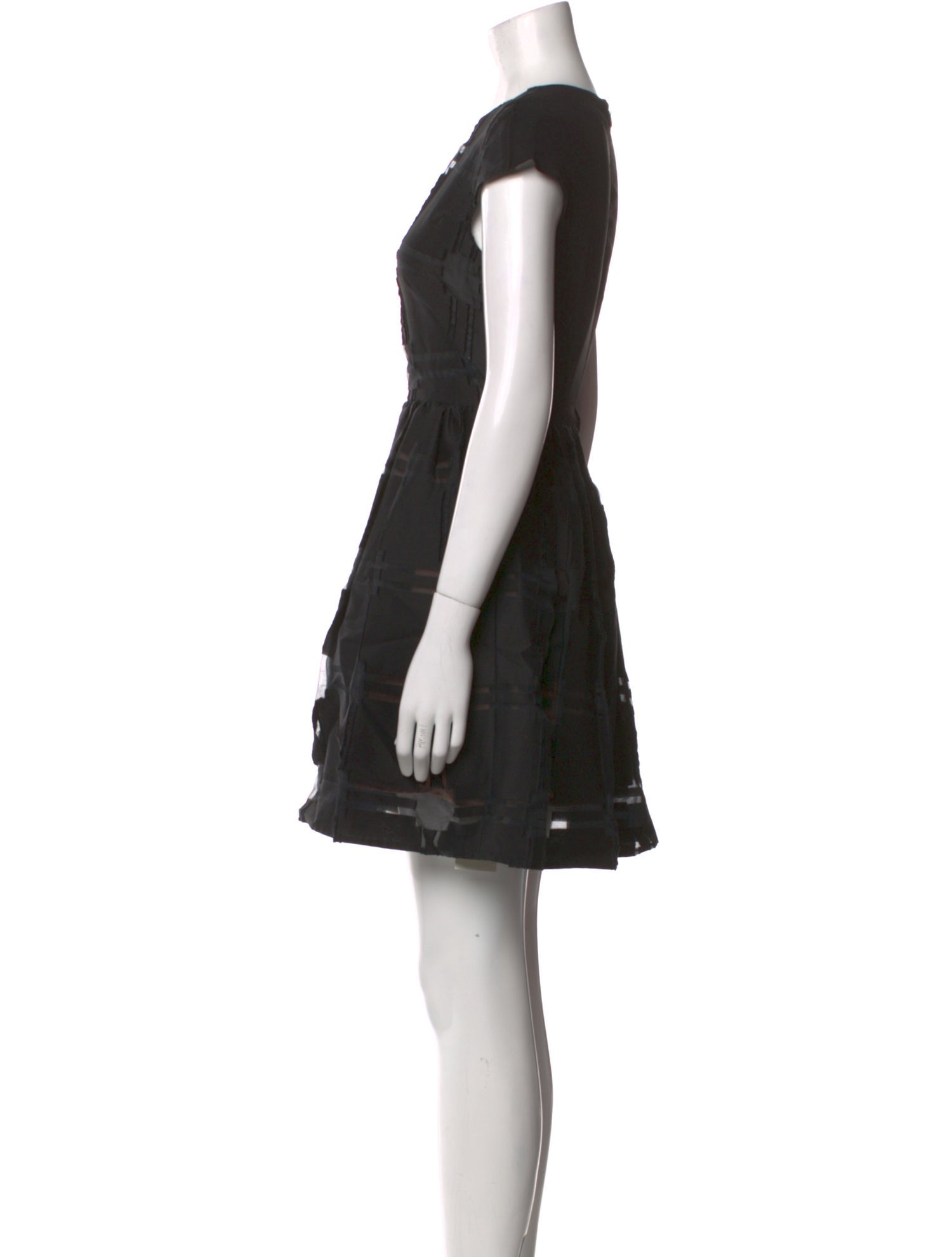 Tibi Crew Neck Mini Dress