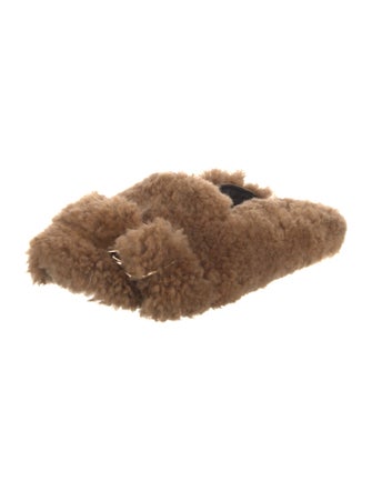 Tibi Shearling Mules