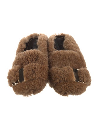 Tibi Shearling Mules