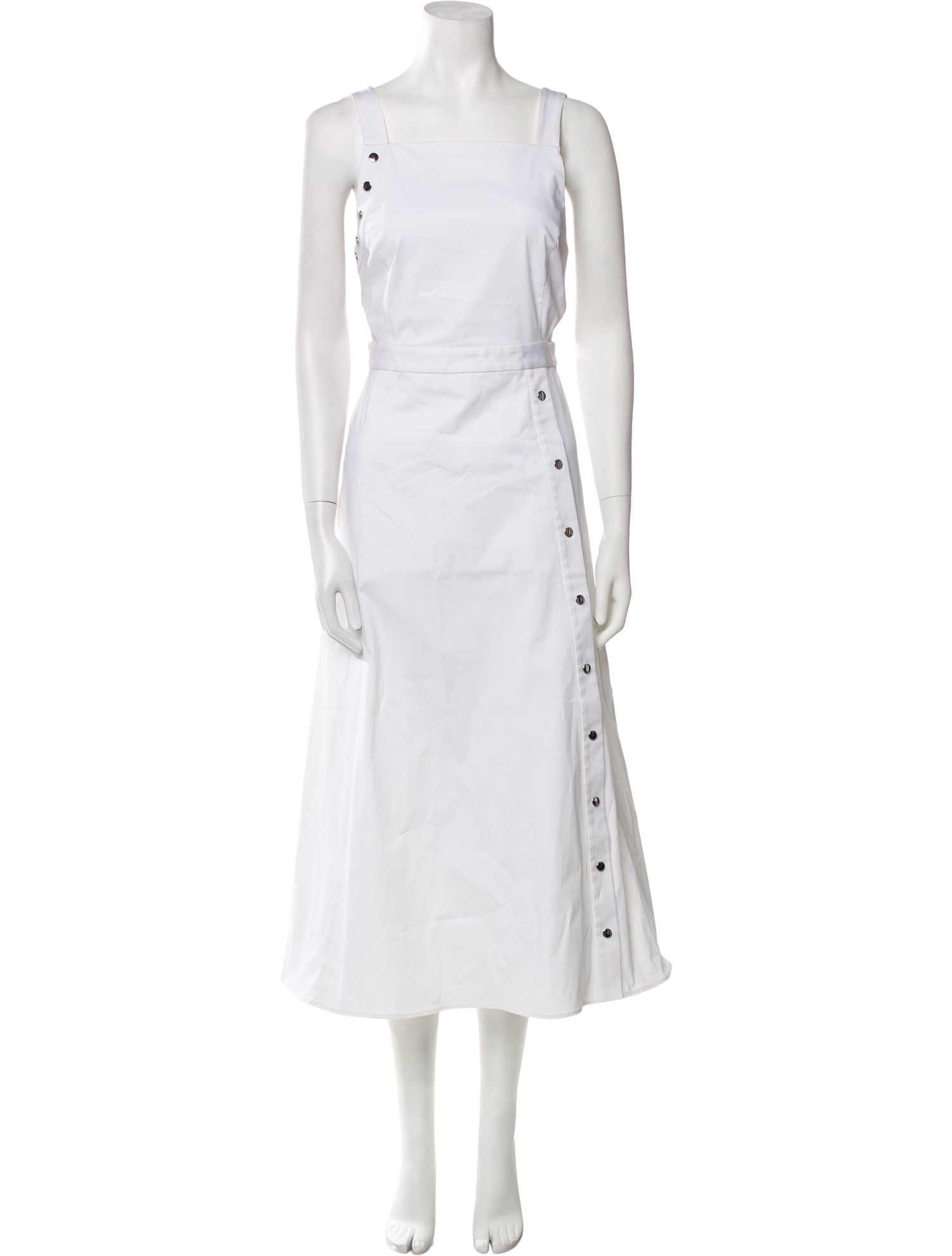 Tibi Square Neckline Long Dress