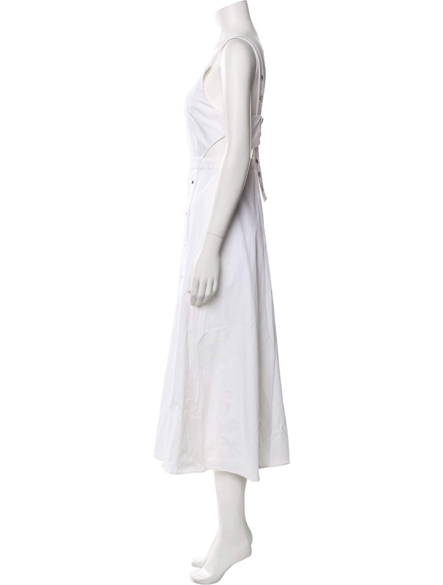 Tibi Square Neckline Long Dress