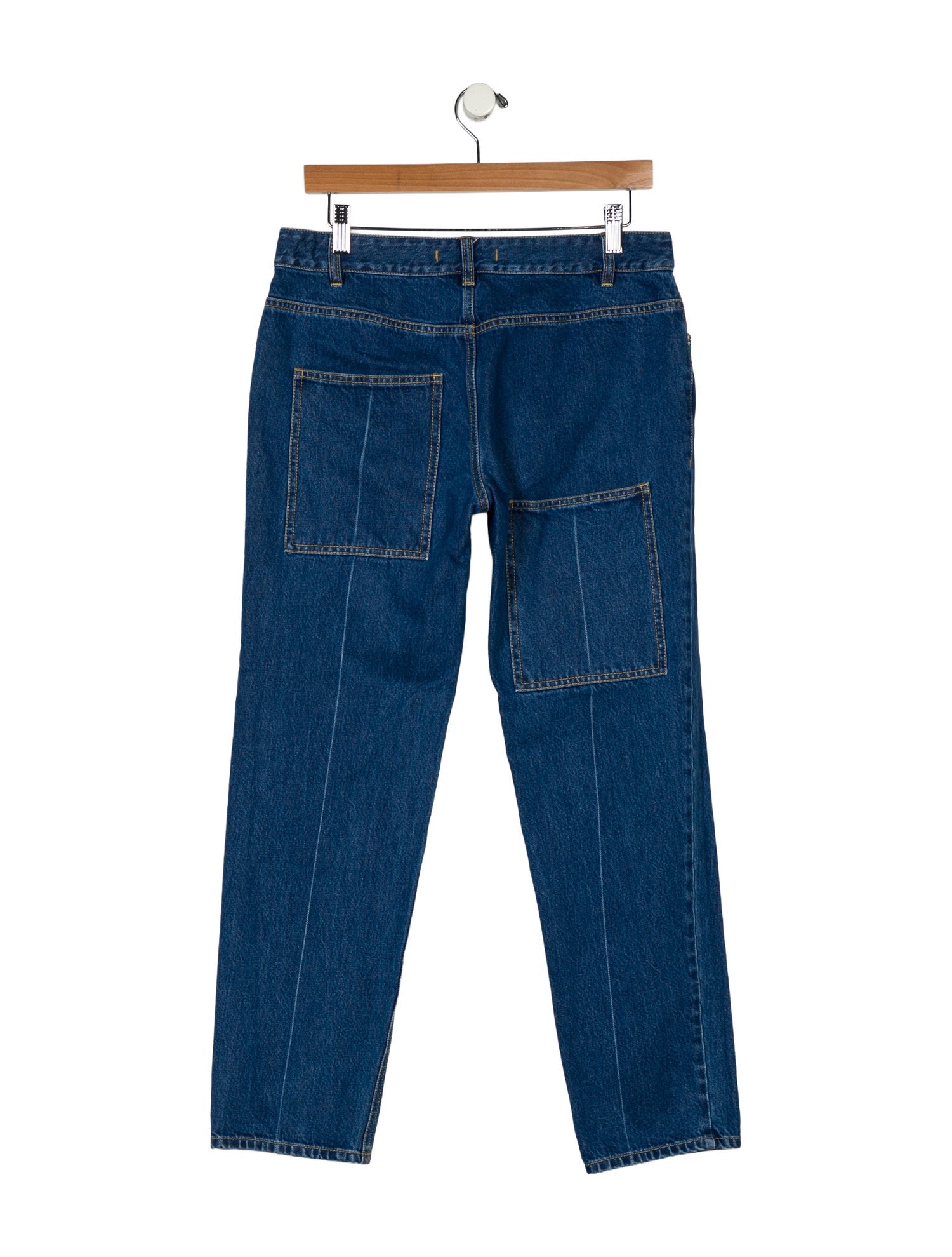 Tibi Mid-Rise Straight Leg Jeans