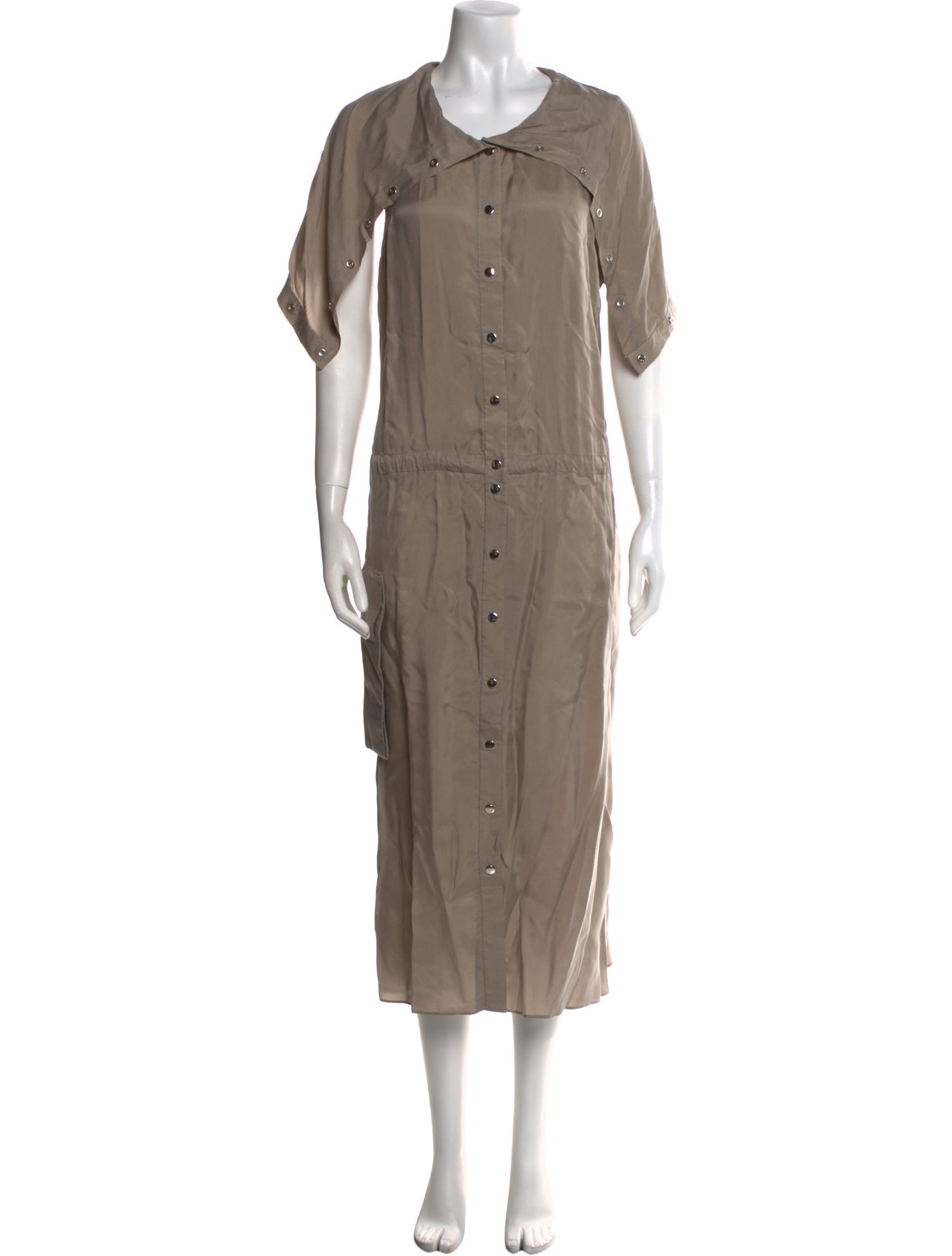 Tibi Scoop Neck Long Dress