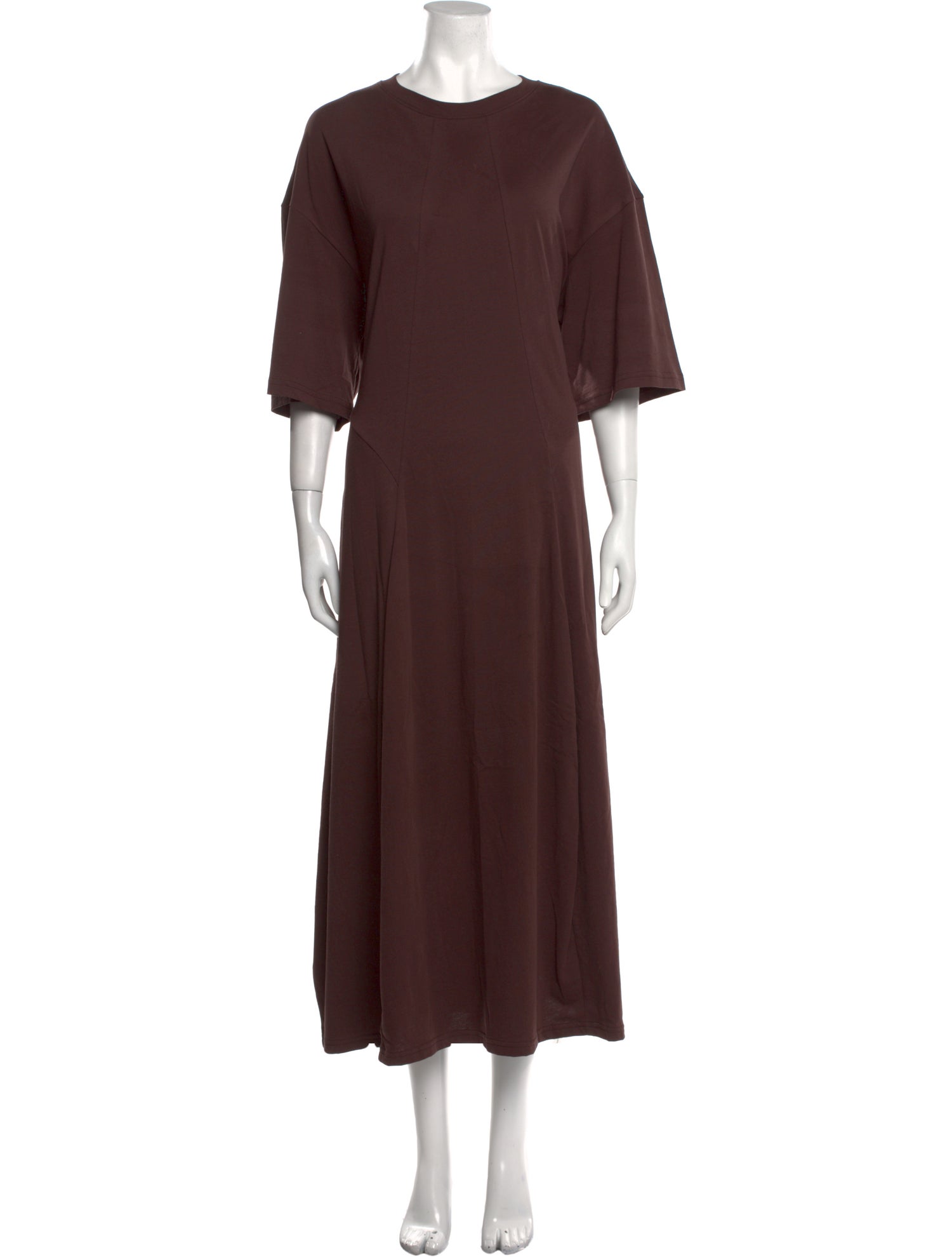 Tibi Crew Neck Long Dress