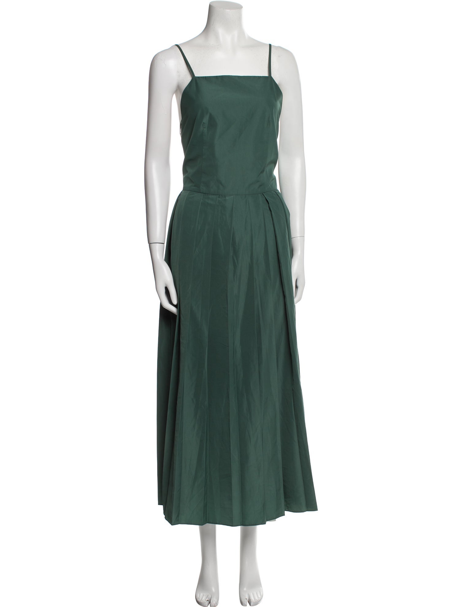 Tibi Square Neckline Long Dress