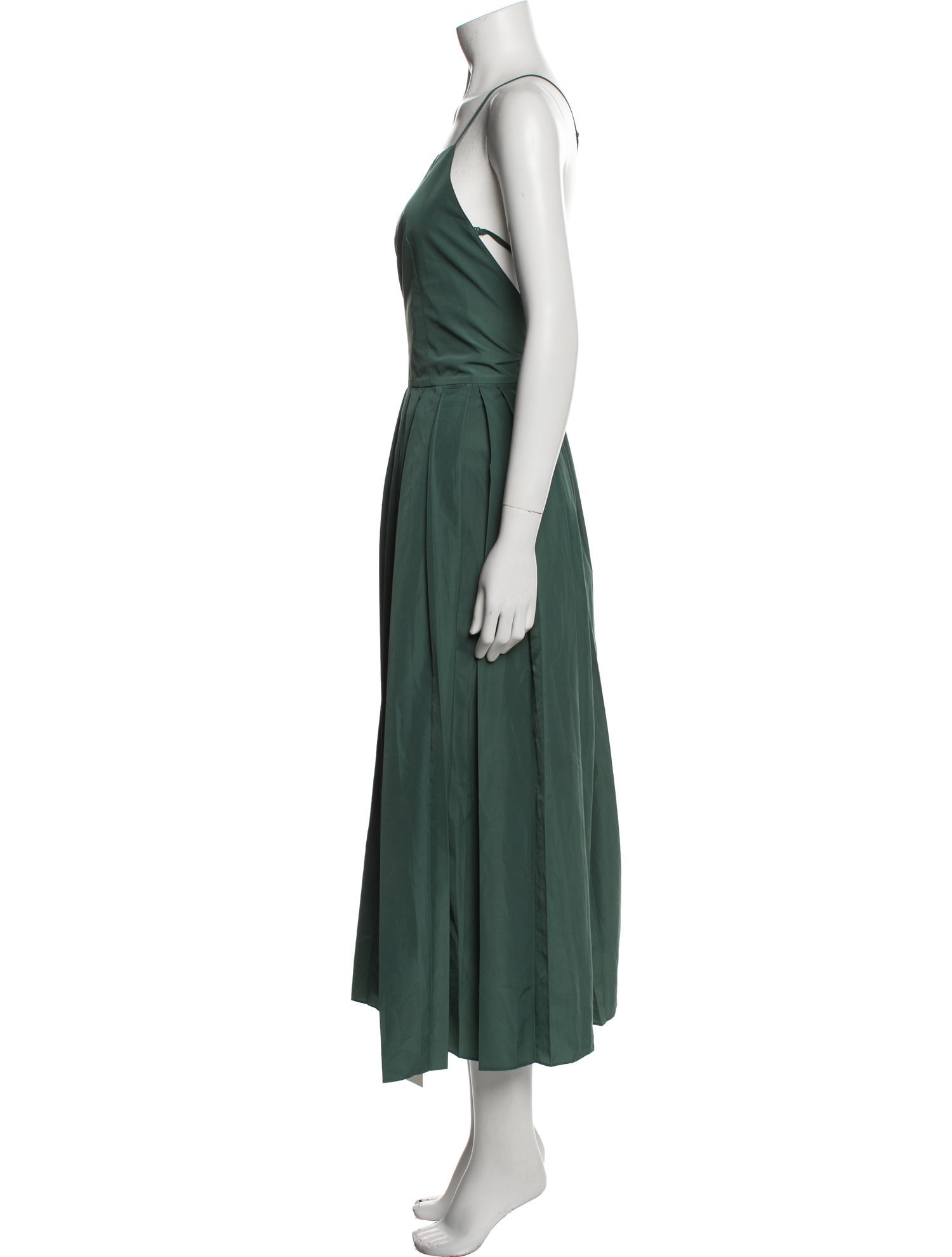 Tibi Square Neckline Long Dress
