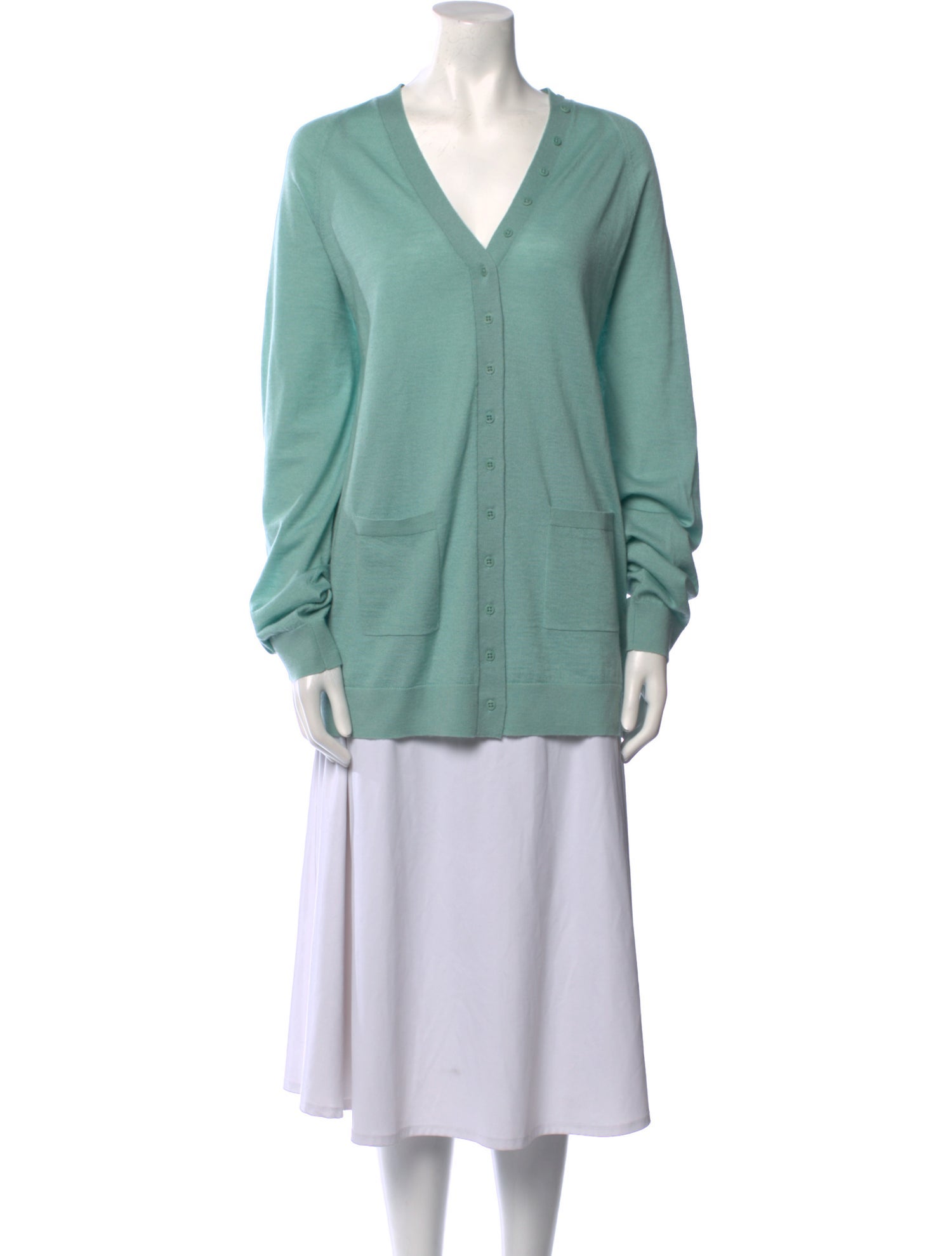 Tibi Cashmere V-Neck Sweater