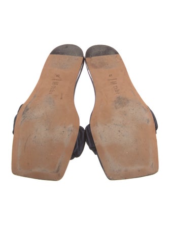 Tibi Leather Slides