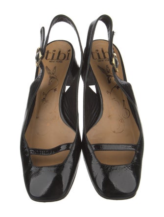 Tibi Leather Slingback Pumps
