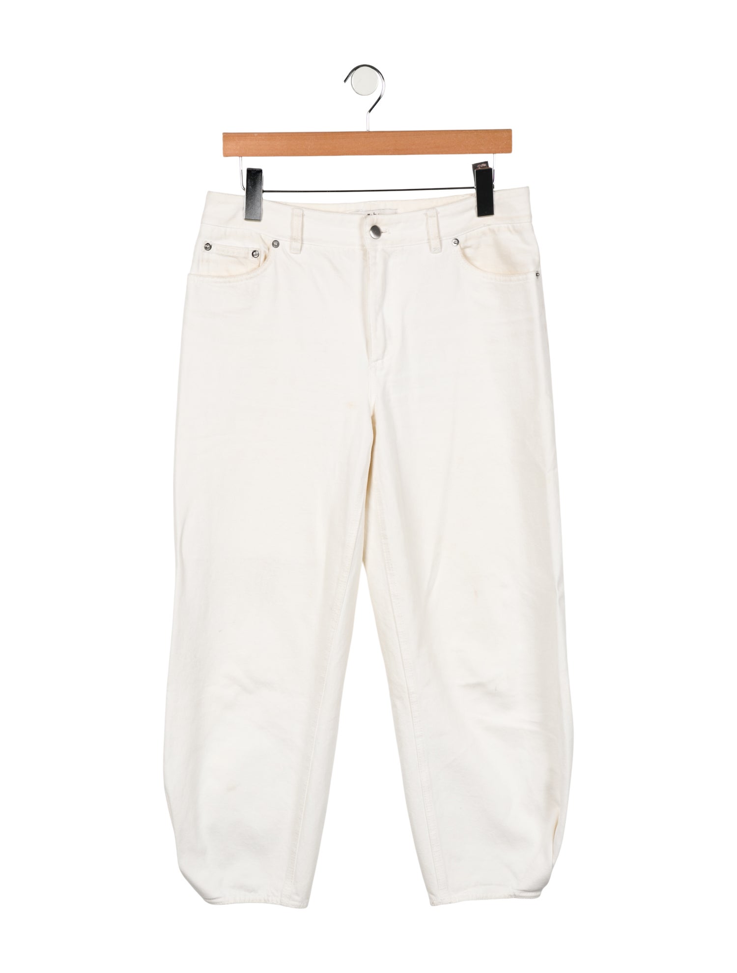 Tibi Mid-Rise Straight Leg Jeans