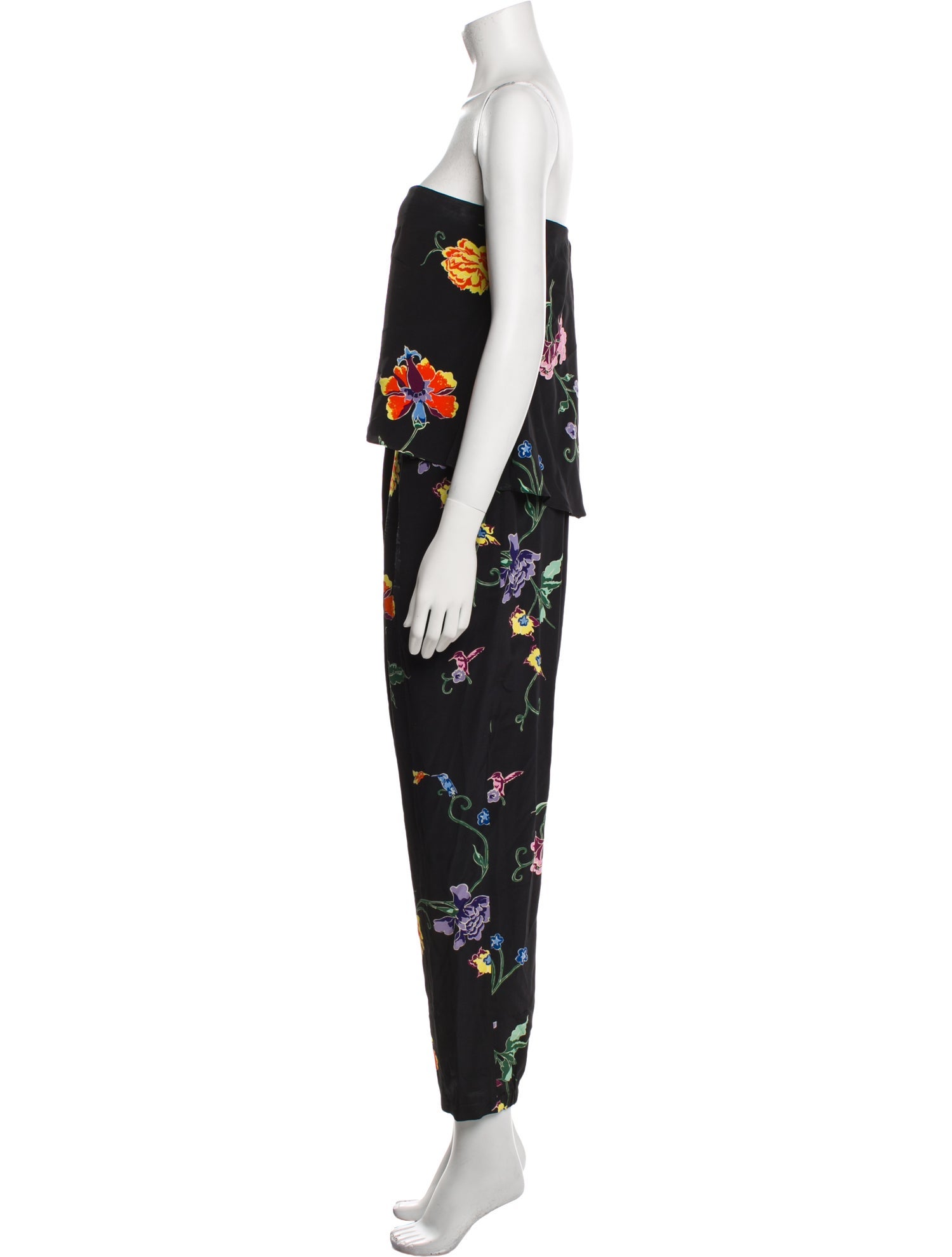 Tibi Silk Printed Jumpsuit