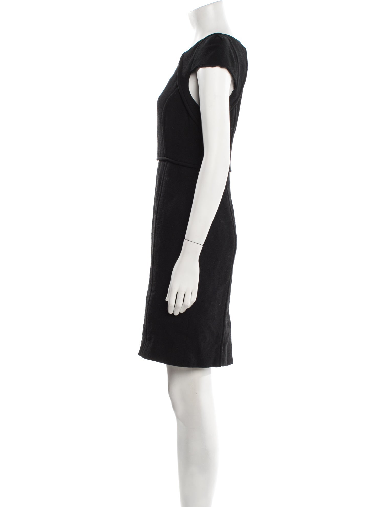 Tibi Virgin Wool Knee-Length Dress