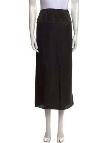 Tibi Skirts Pleated Accents Midi Length Skirt L