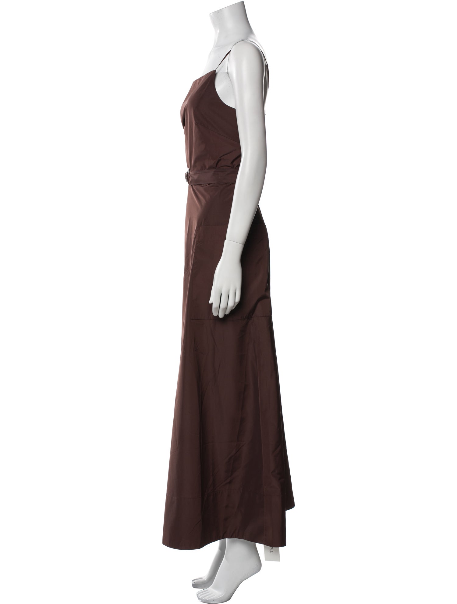 Tibi Square Neckline Long Dress