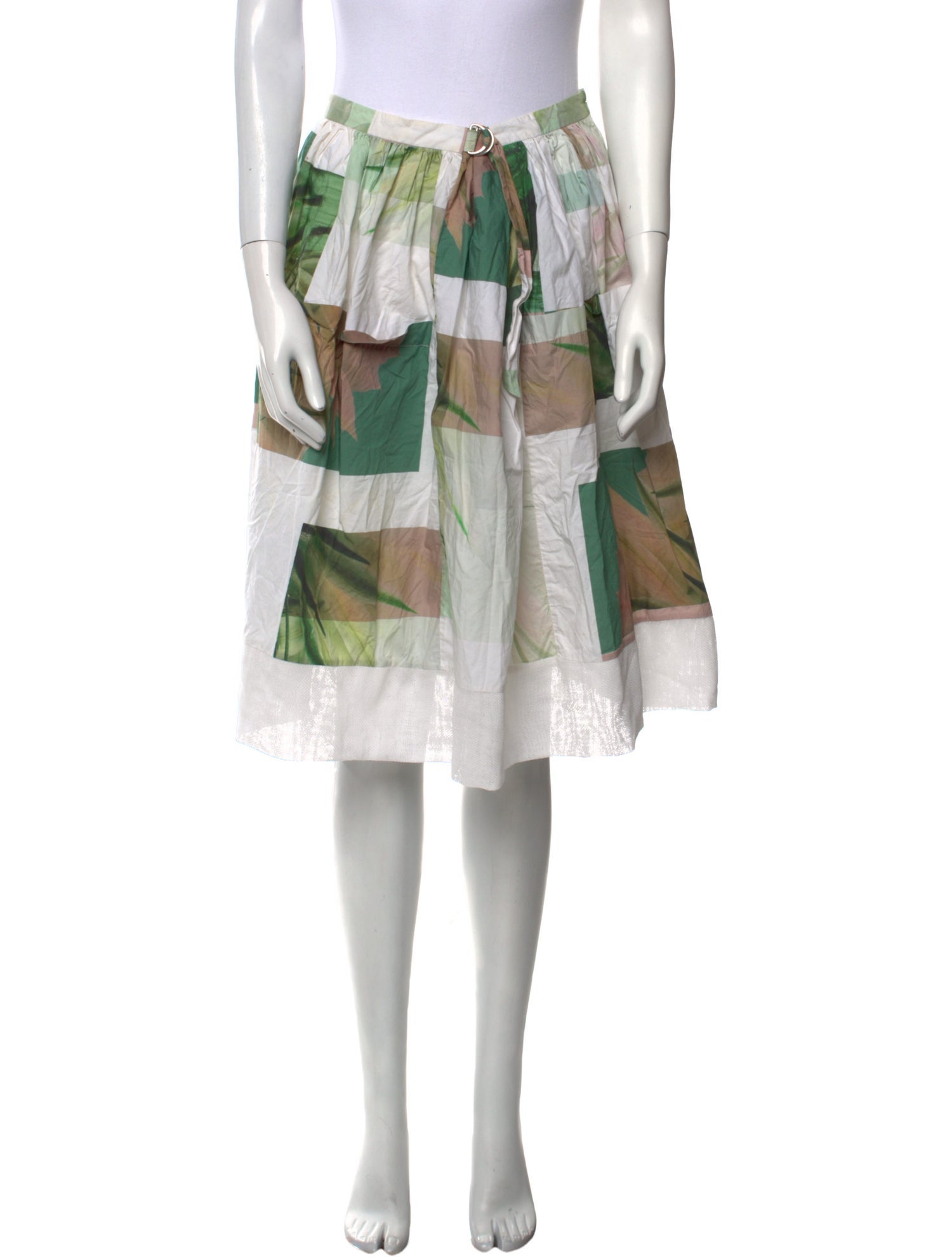 Tibi Linen Knee-Length Skirt