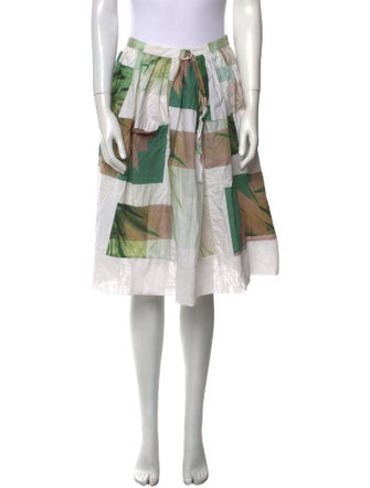 Tibi Linen Knee-Length Skirt