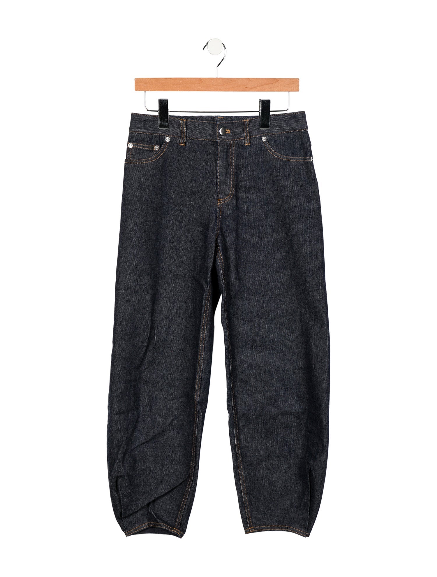 Tibi Mid-Rise Straight Leg Jeans