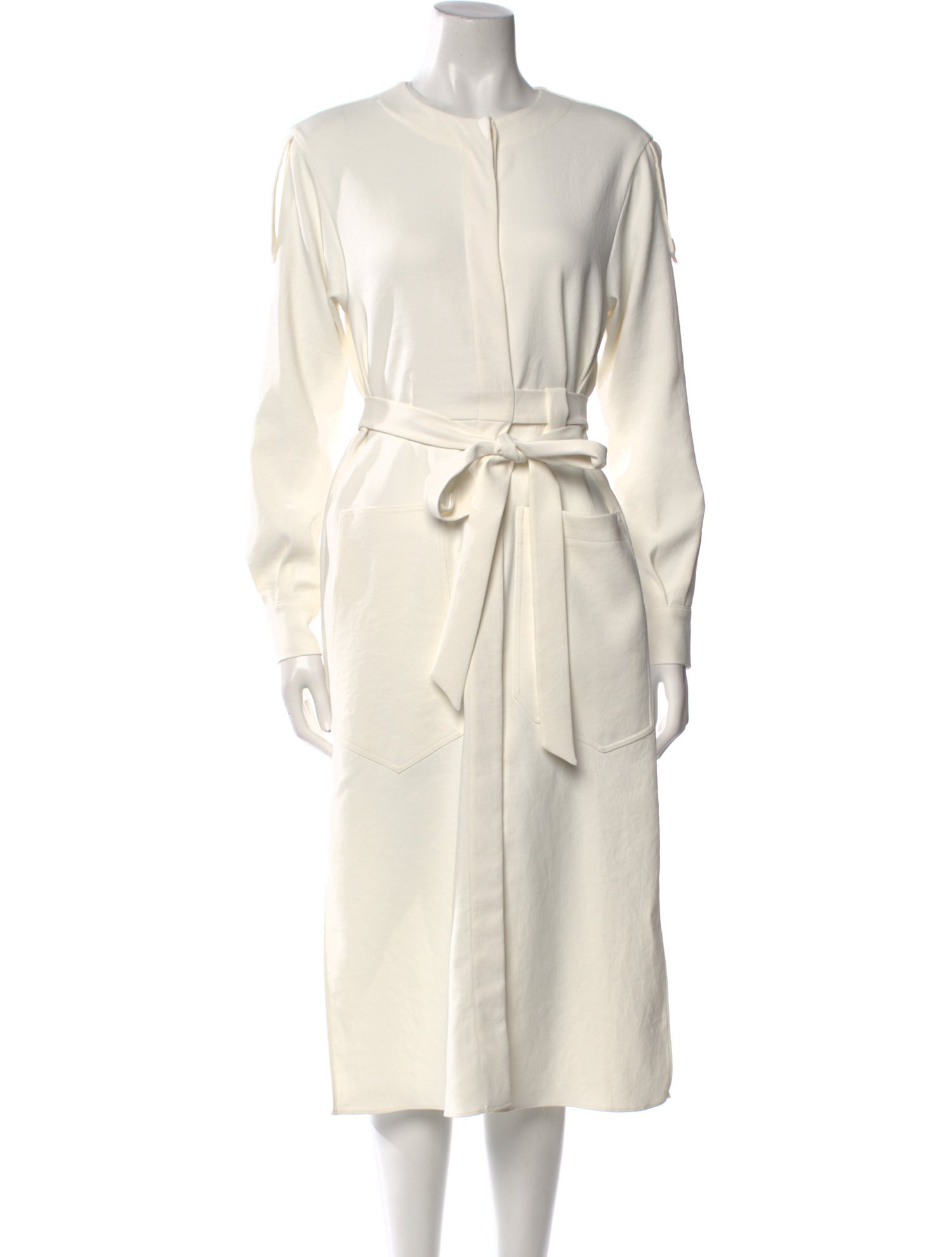 Tibi Crew Neck Midi Length Dress