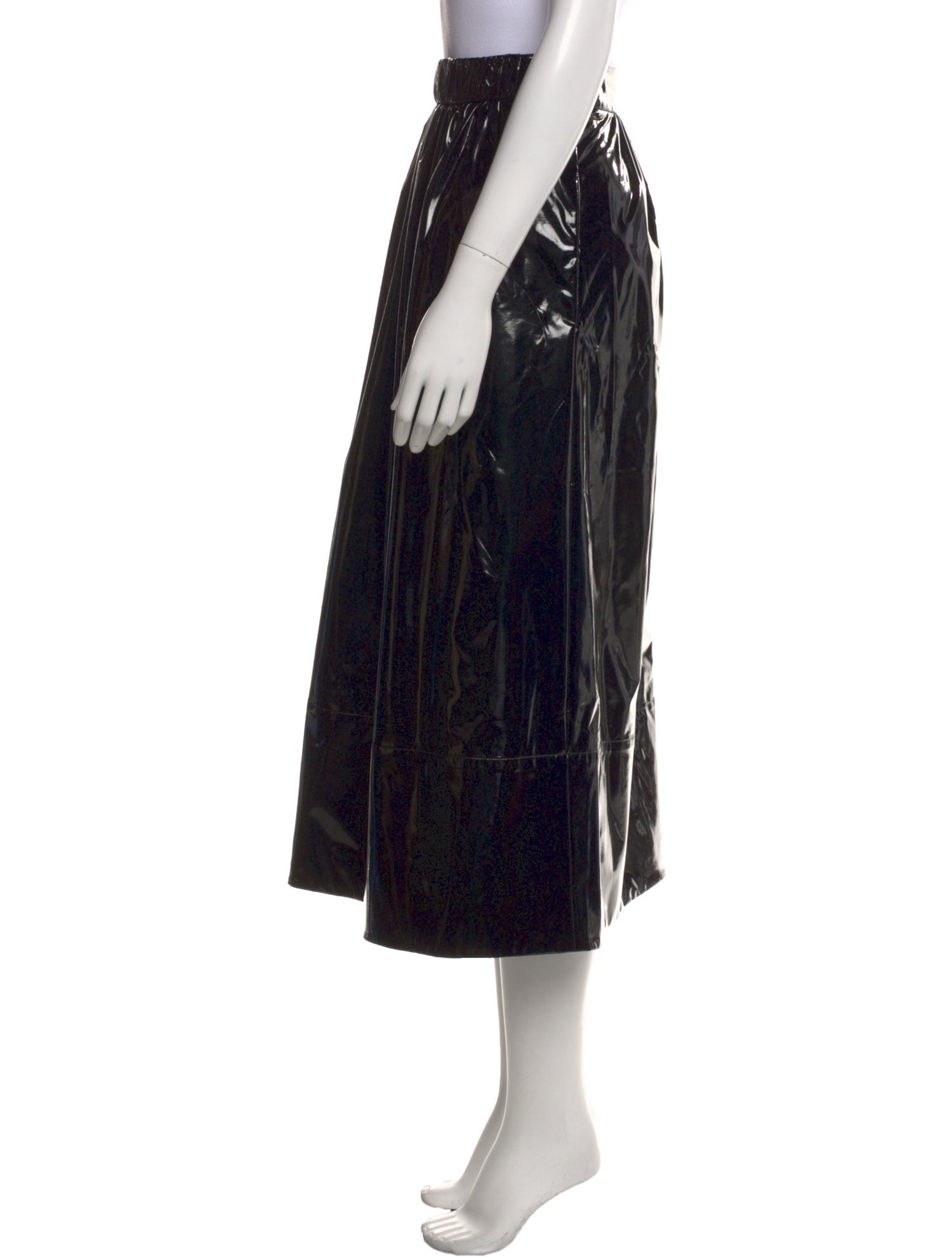 Tibi Faux Leather Midi Length Skirt w/ Tags