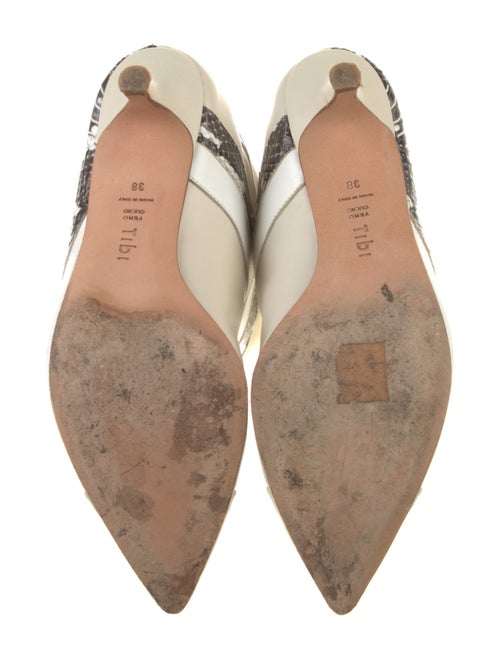 Tibi Leather Animal Print Boots