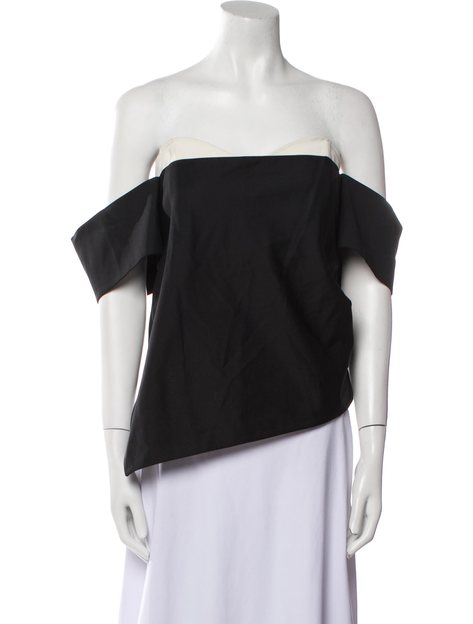 Tibi Off-The-Shoulder Short Sleeve Top w/ Tags