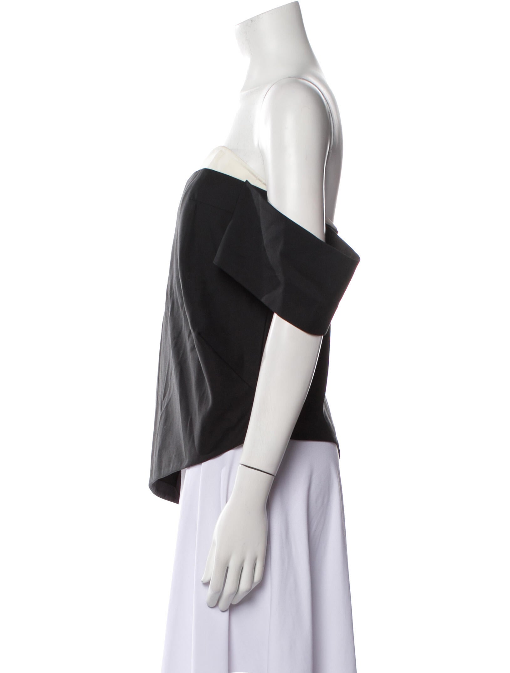 Tibi Off-The-Shoulder Short Sleeve Top w/ Tags