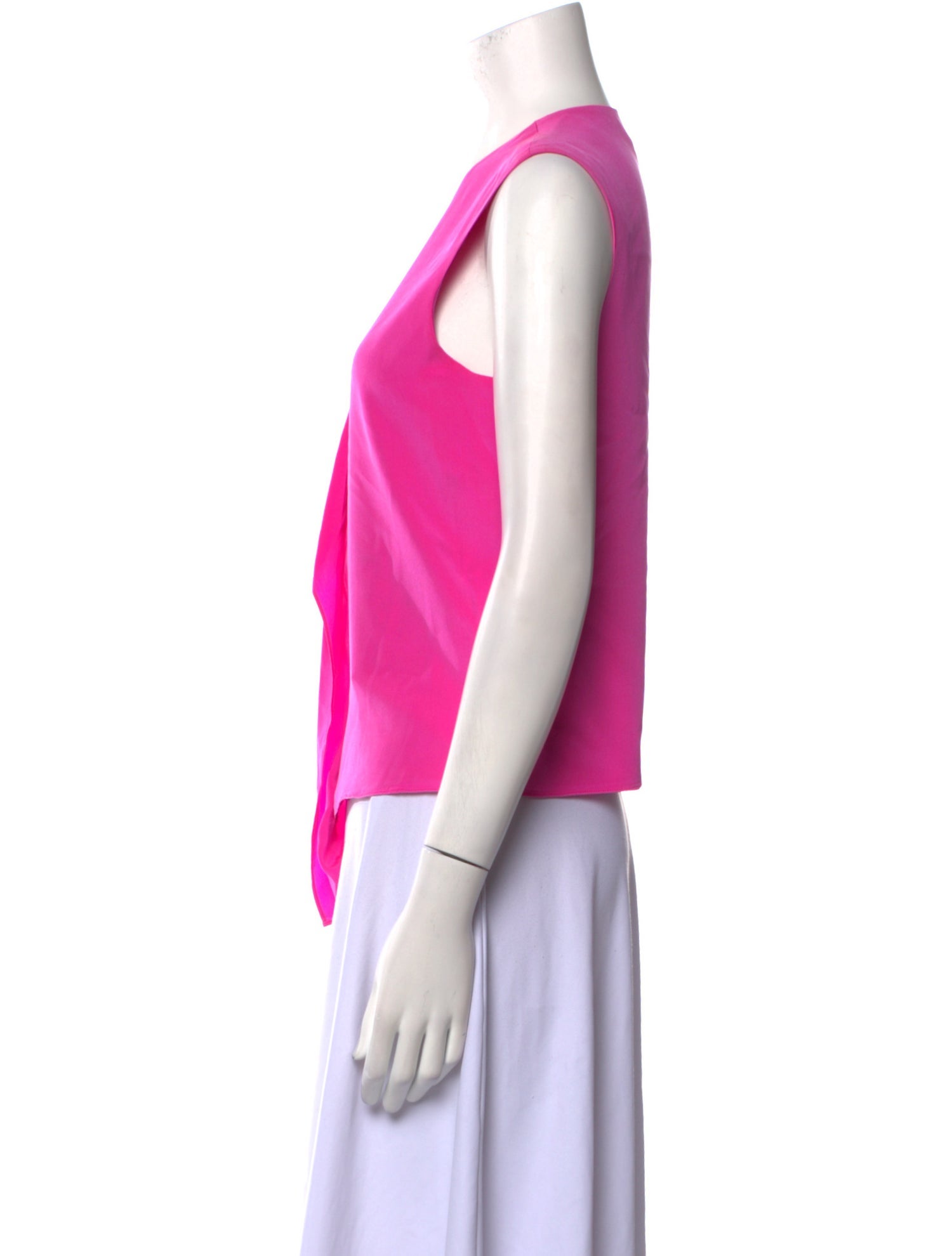 Tibi Silk V-Neck Top