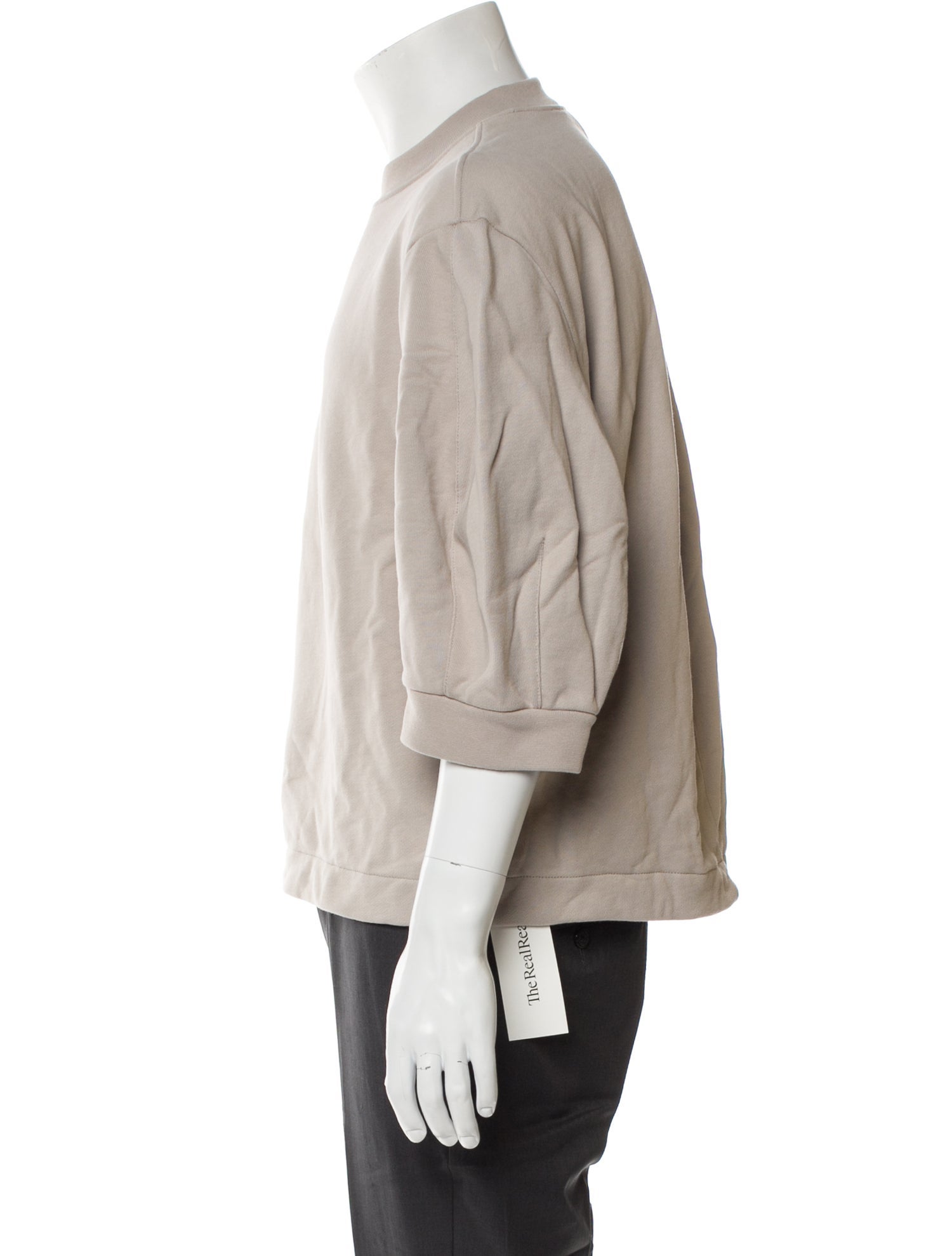 Tibi Crew Neck Three-Quarter Sleeve T-Shirt w/ Tags