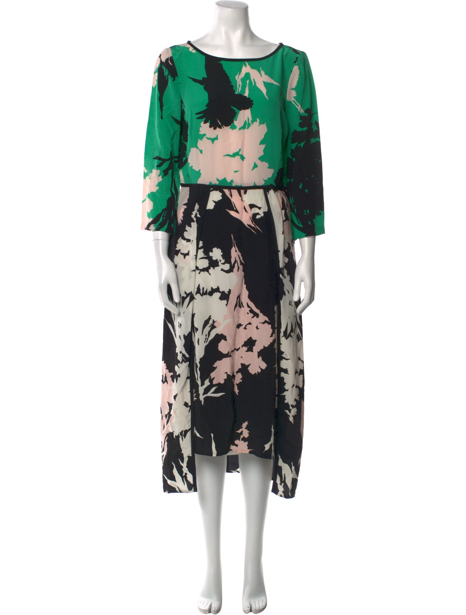 Tibi Silk Long Dress