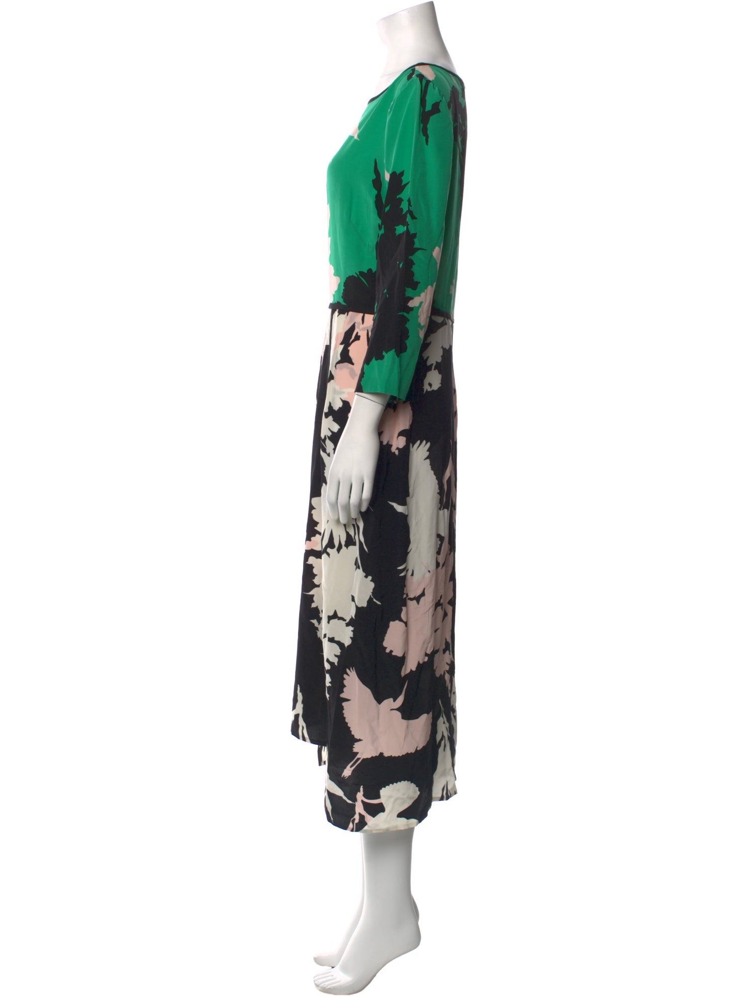 Tibi Silk Long Dress