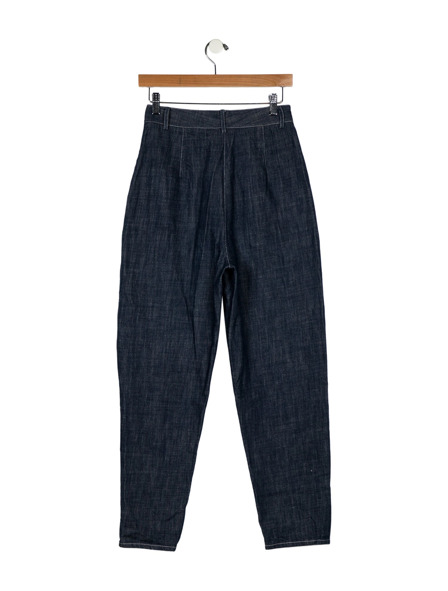 Tibi High-Rise Straight Leg Jeans