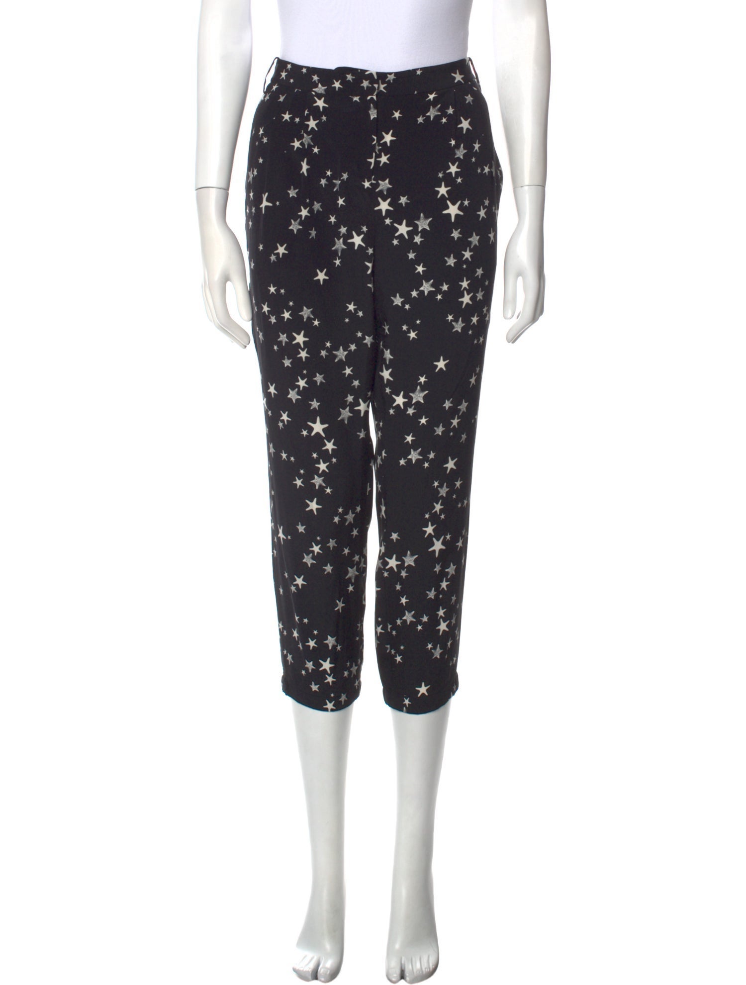 Tibi Floral Print Straight Leg Pants