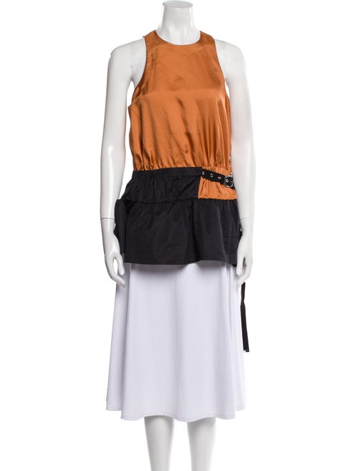 Tibi Crew Neck Sleeveless Tunic