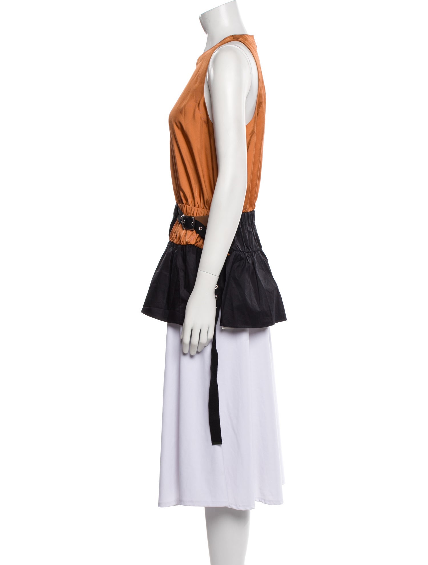 Tibi Crew Neck Sleeveless Tunic